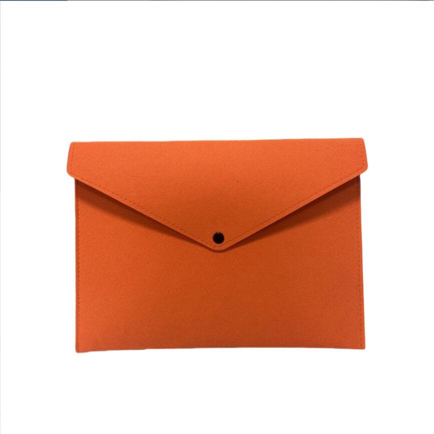 Cheaper Branding Promotional Gifts Candy Color Felt A4 Documents Paper Storage Bag with Buckle