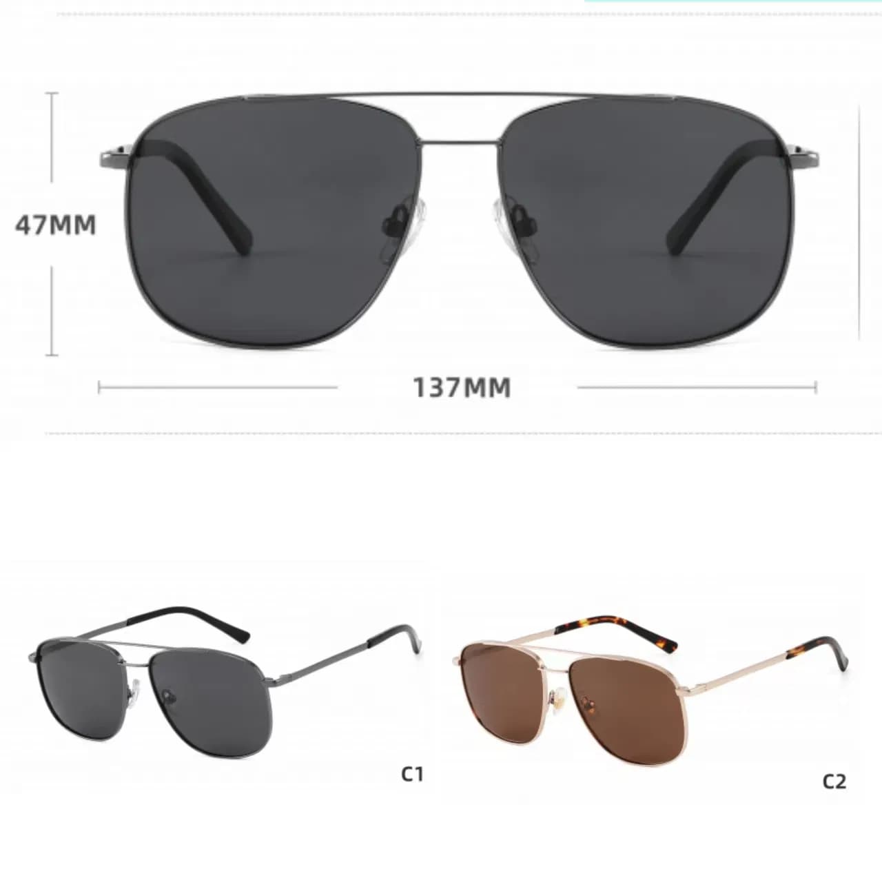2025 New Fashion Luxury Metal Sunglasses Designer Lenses Famous Brand for Men
