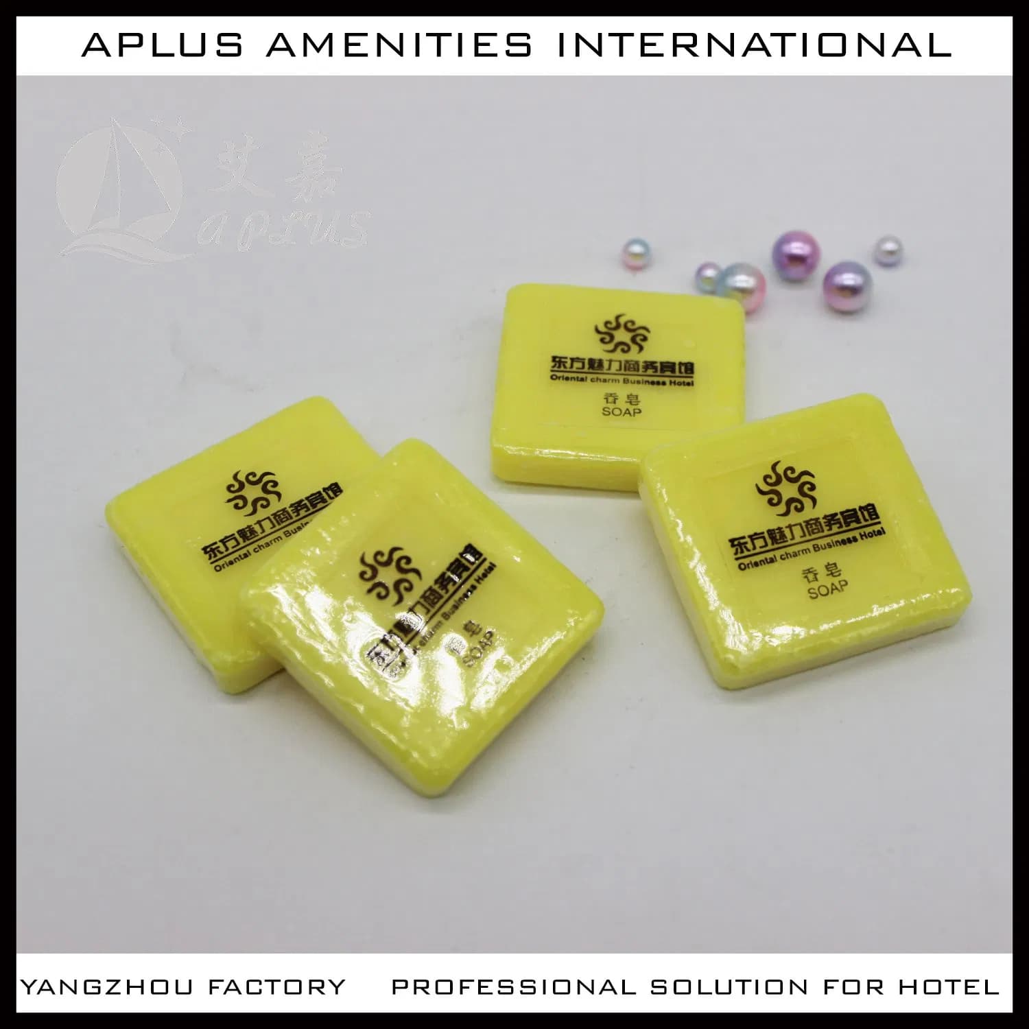Luxury 30g Hotel Soap, Square Design, Factory Shrink Wrapped