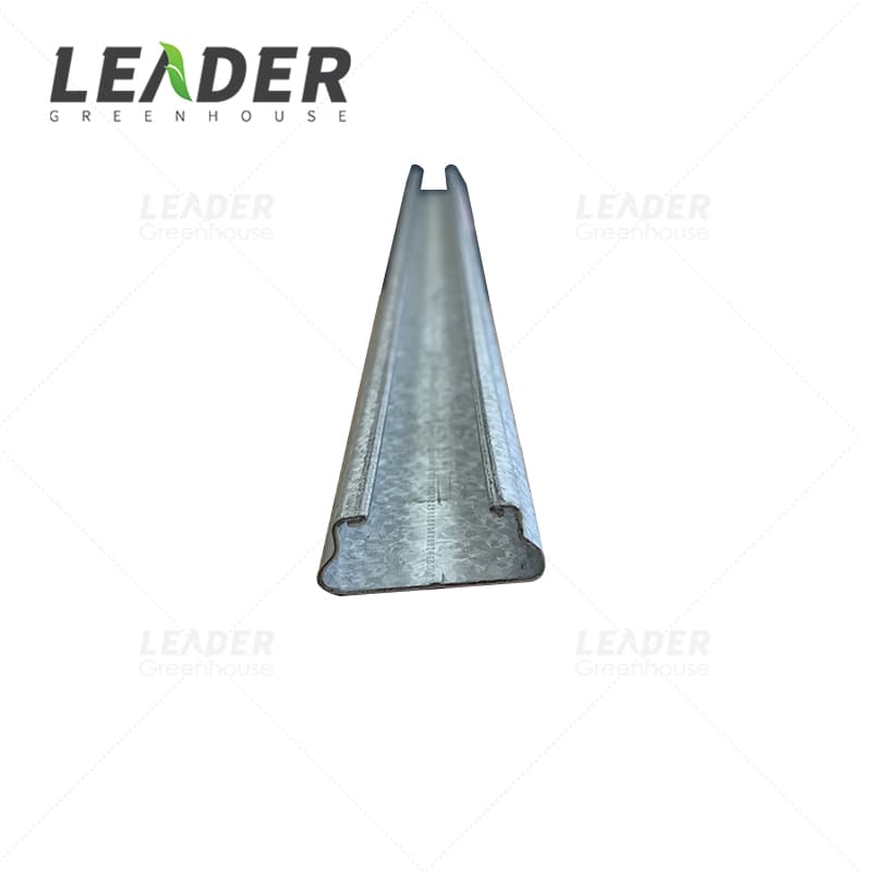 Solar Greenhouse Accessories 0.8mm Aluminum Zinc Plating Lock Channel Profile Plastic Coated Wiggle Wire and Channel