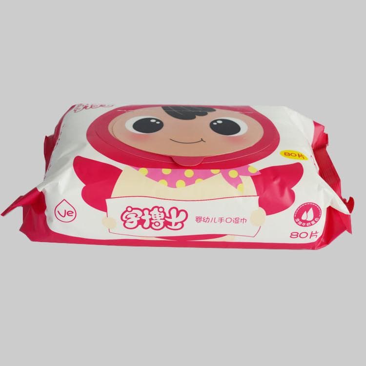 Soft Gentle Strong Alcohol-Free Tissue Bamboo Cotton Viscose Disposable Flushable Baby Wet Tissue