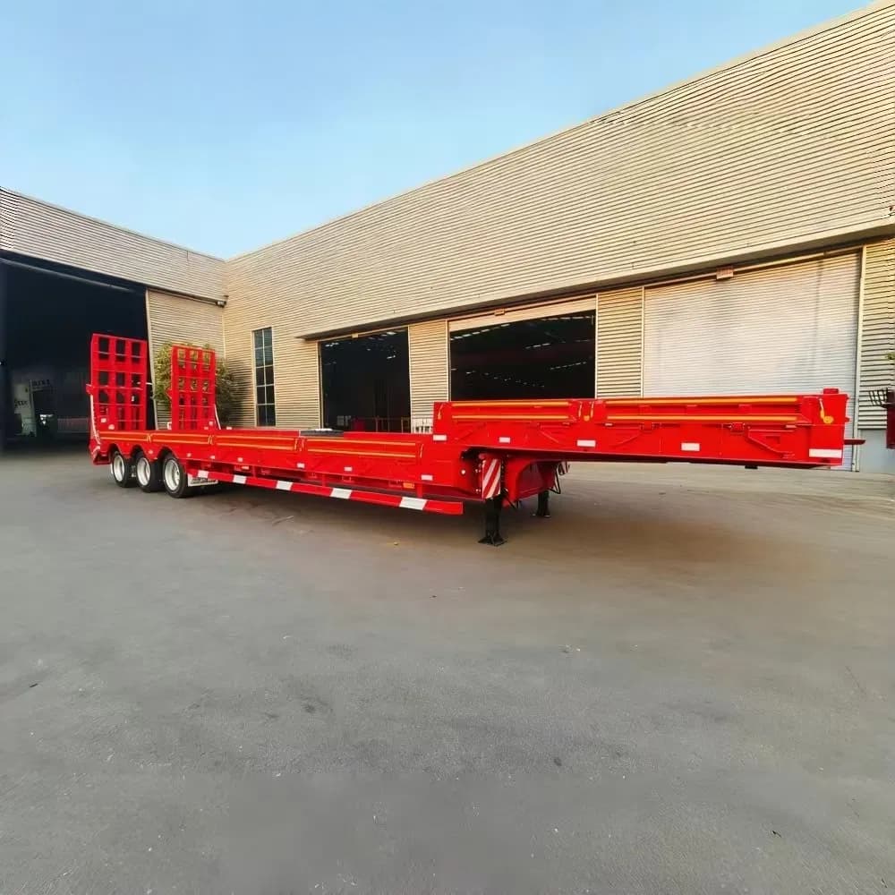 Versatile 3-Axle Low-Bed Trailer for Heavy Equipment Hauling