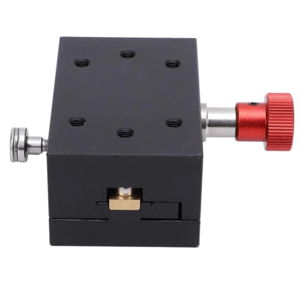 Precision Dovetail Groove Slide Table X-Axis Linear Displacement Platform Small Manual Aluminum Alloy Gear Rack Slide Table