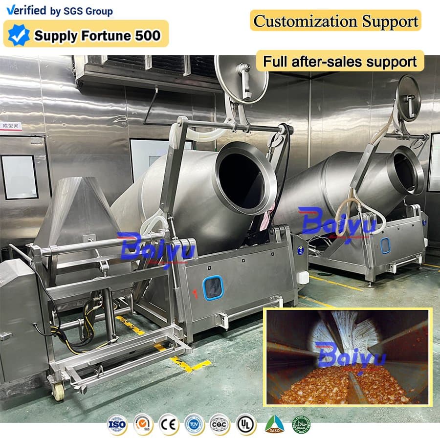 Industrial Vacuum Meat Tumbler and Mixing Machine for Chicken Beef Pork Processing