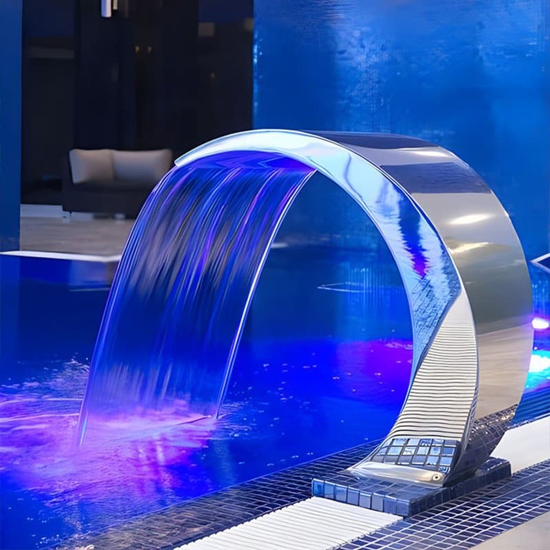 Water Faery Factory Supply Swimming Pool SPA Shower Stainless Steel Waterfall Garden Decoration Waterfalls Feature