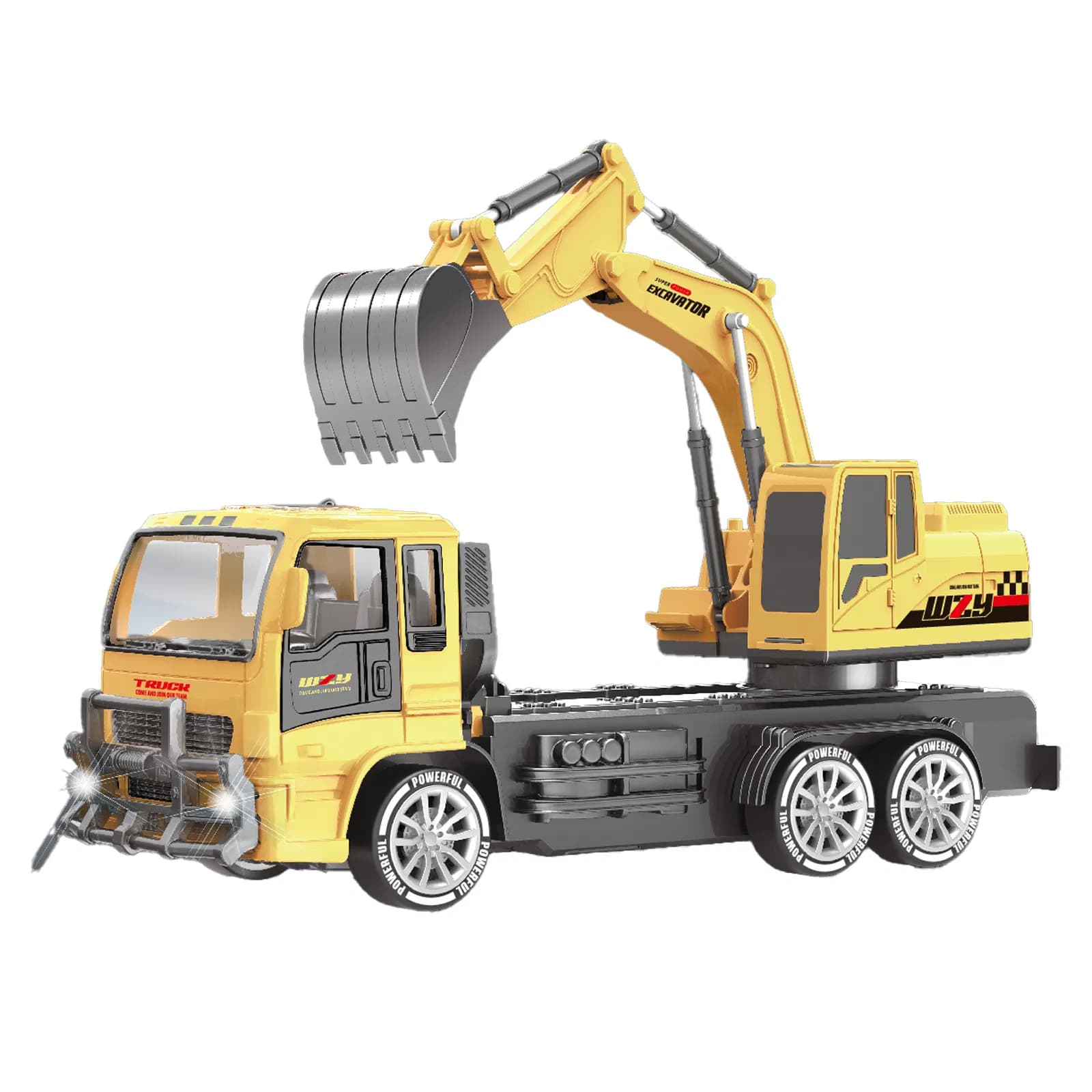 10 Channel Alloy Engineering Truck Simulator Loading Excavator Kids Remote Control Excavator Toys