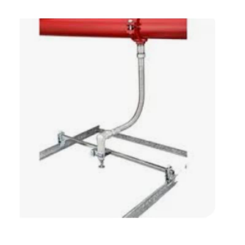 FM & UL Approved 304 Stainless Steel Braided Flexible Fire Sprinkler Hose - NPT Threaded Drop Pipe