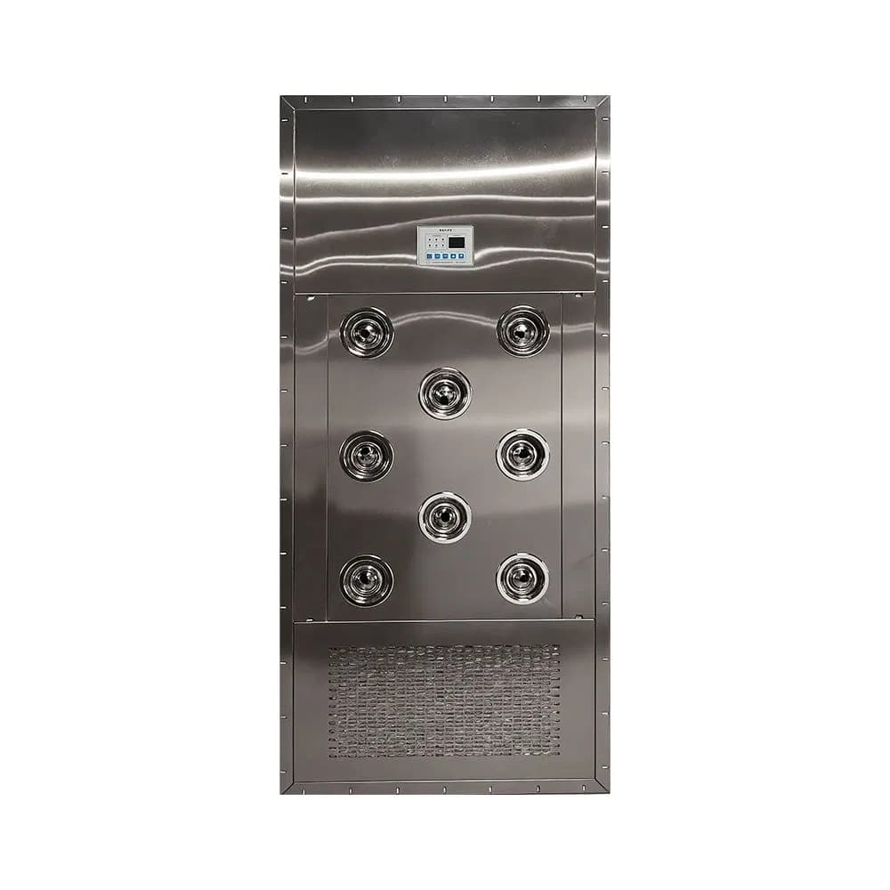 Industrial-Grade Air Shower New Condition Featuring Nozzles and Interlock System for Dust Control