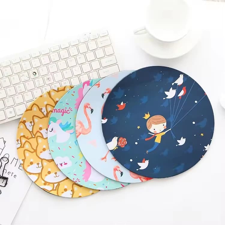 Personalized 230X230 Cm Mouse Pad Custom Round Logo Printed Colorful