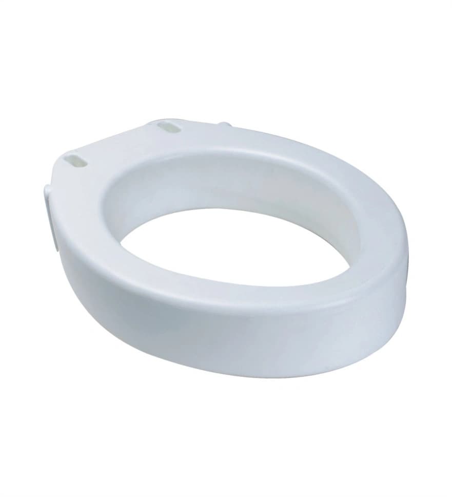 Elevated Raised Toilet Seat with Removable Arms