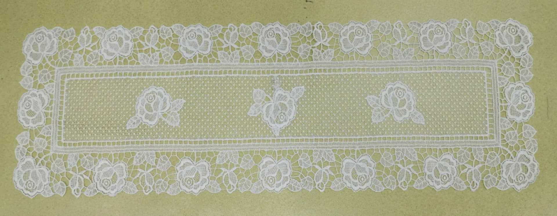 Wholesale Nice Design Jacquard Table Napkin with Lace Border
