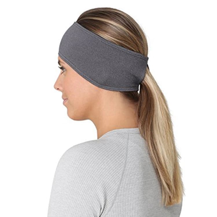 Ponytail Headband Fleece Earwarmer Girls Sports Running Headbands