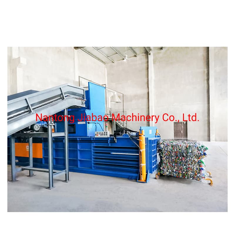 Manufacturing Packing Waste Recycling Horizontal Hydraulic Automatic Waste Paper Baler Cloth Compactor Machine for Plastic Films/Jute Bag/Pet Bottles/Carton