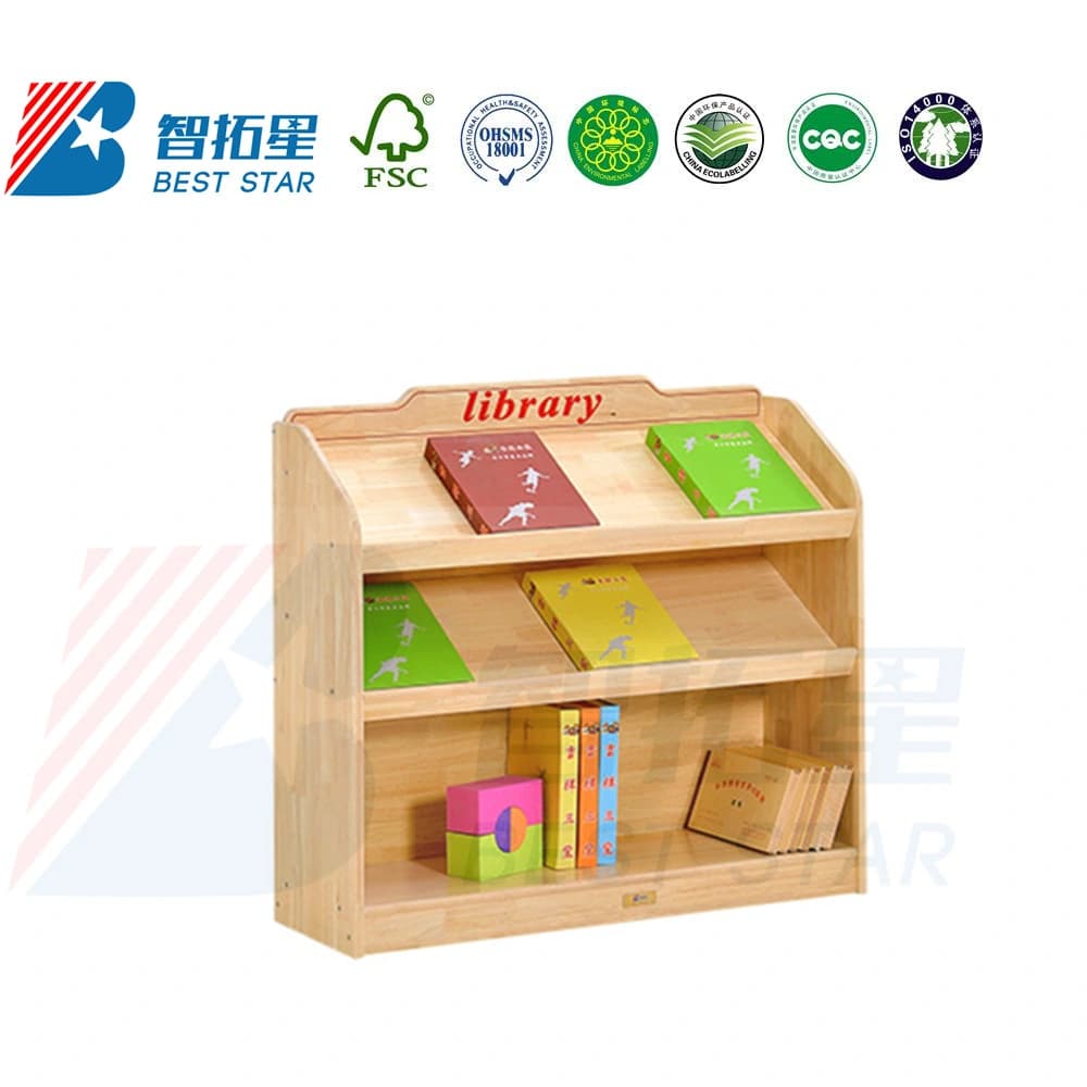 Playroom Furniture, Wooden Display Child Storage Book Shelf, Kids Bookcase Bookshelf