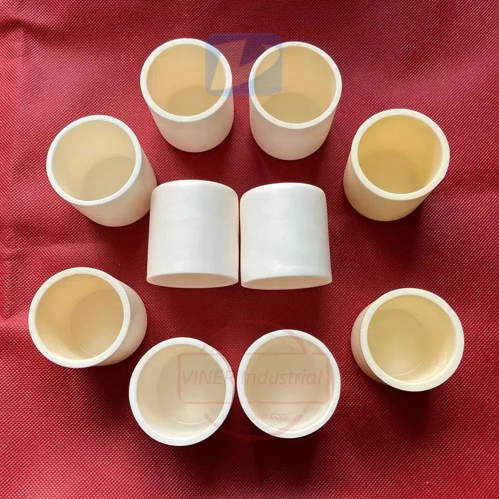 High Temperature Resistant Alumina Porcelain Crucible for Laboratory Using