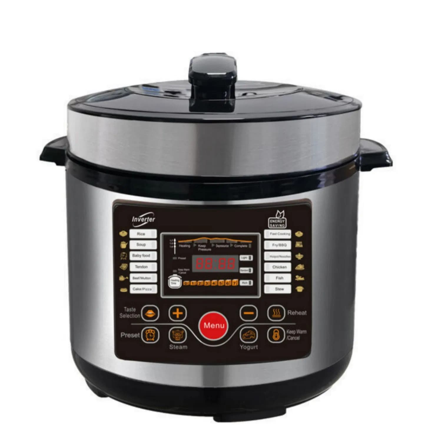 Multi-Functional Electric Pressure Cooker with Grilling Option and Removable Cooking Pot for Versatile Use