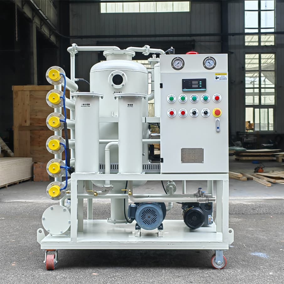 Double Stage Vacuum Dehydration Degasification Transformer Oil Purifier