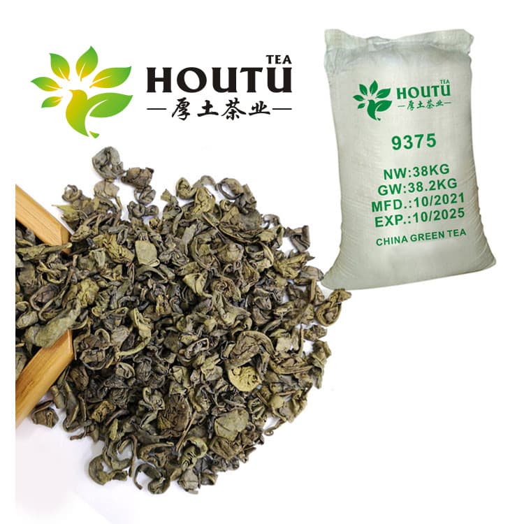 Cheap Price Green Tea Gunpowder Tea Big Leaves 9375 Chinese Supplier