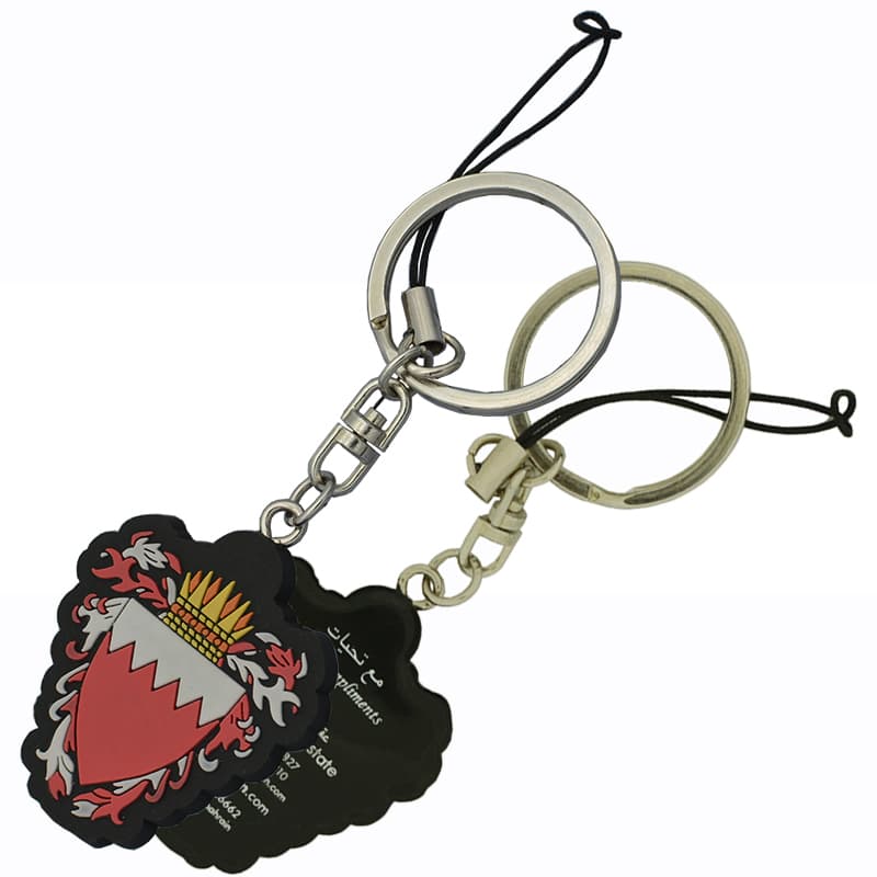 High Quality Wholesale 3D Logo Embossed Soft PVC Rubber Custom Design PVC Keychain