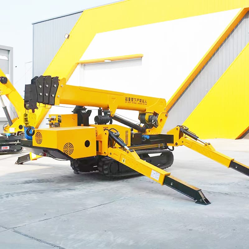 Mini Mobile Crawler Crane Hydraulic Lifting Machine Compact Spider Crane