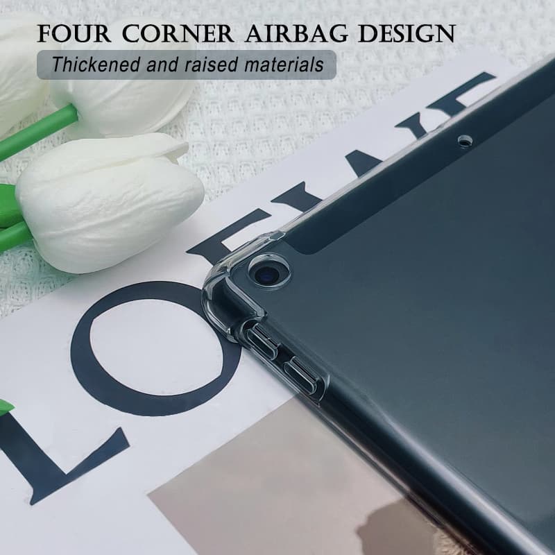 Tablet Case for iPad/PRO12 Inch 2023 Transparent TPU Shockproof Protective Cover