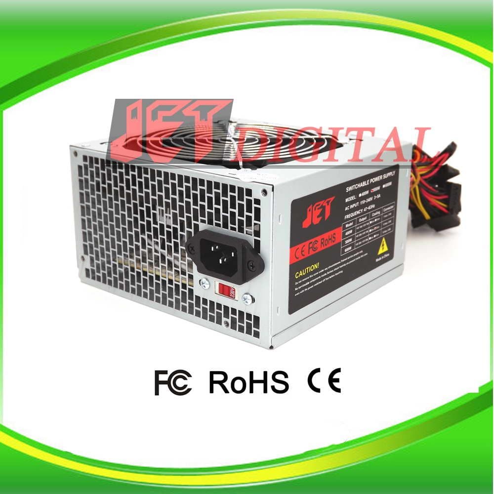 Premium Professional Duplicator Power Supply 500 Watt (13 SATA + 2 IDE) 12cm X 12cm Cooling Fan Designed for 11 Targets CD DVD Blu-Ray Duplicator Tower Case 230
