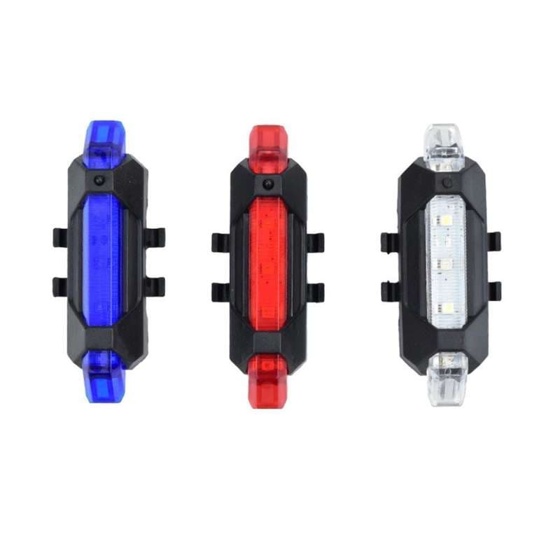 Rechargeable Colorful LED Bike Tail Light USB Rechargeable Safety Warning Light for Bicycles