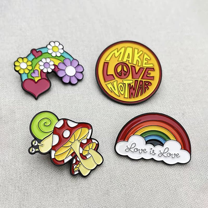 Stylish Gold Plated Enamel Pins for Fashion Lovers
