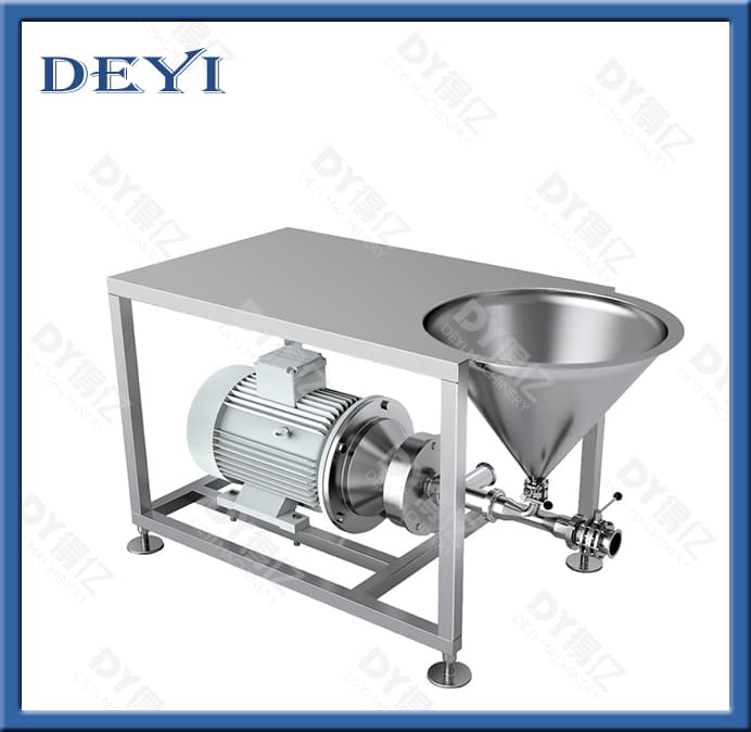 Food Grade Stainless Steel Batching Machine Platform High Shear Emulsification Pump Water Powder Mixing Pump