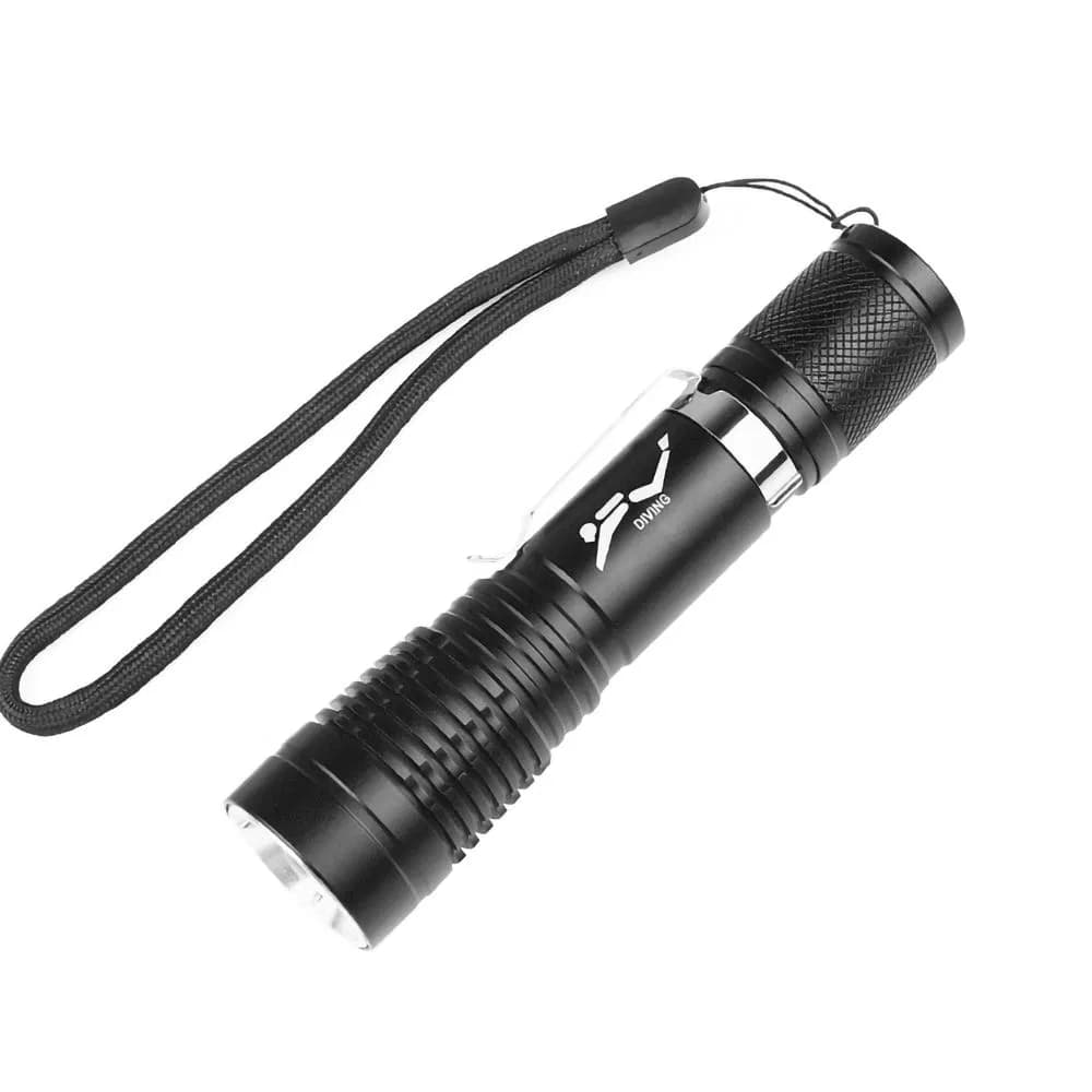 Helius Super Bright P20 Torch Light Wick Mini Professional Diving Light with Hand Rope LED Flashlight