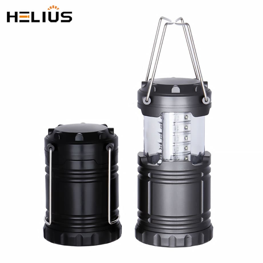3*AA Battery 30*LED Powerful Camping Lamp Telescopic Switch with Hook Design Tent Camping Light Flashlight