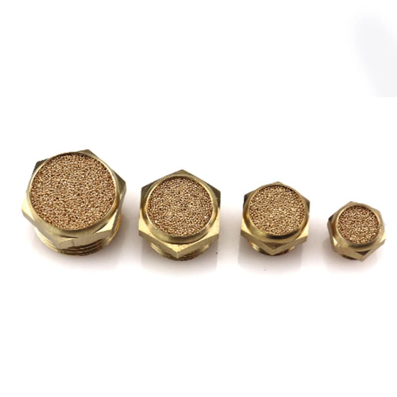 Manufacturer NPT Type All Copper Noise Silencer Filter NPT1/8