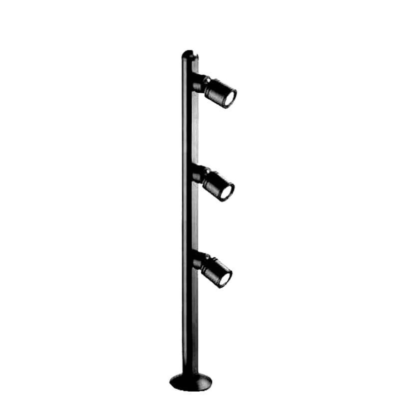 Classic 3 Heads Adjustable Vertical LED Showcase Light for Luxury Display