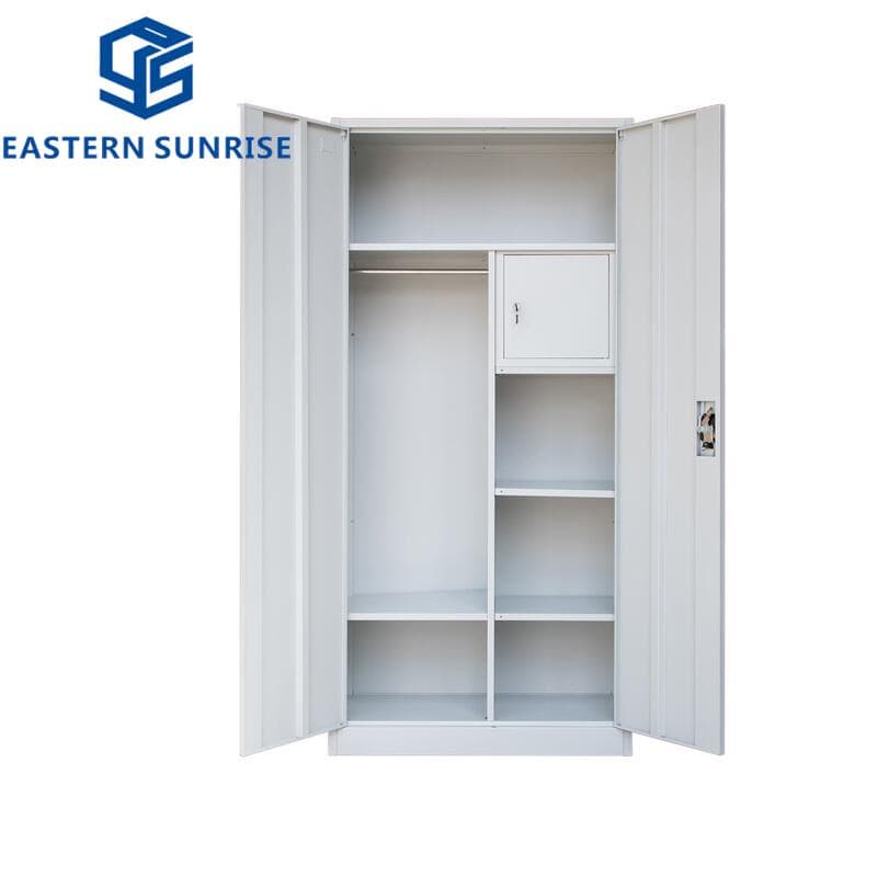 Sample design Wholesale Metal Clothes Storage Wardrobe Bedroom Home Furniture