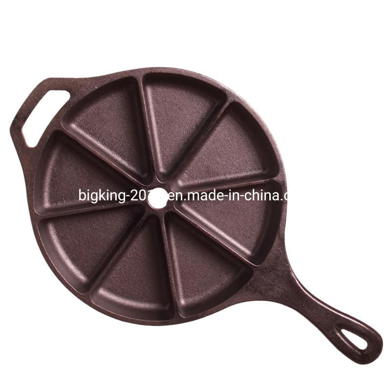 Triangle-Shape Pre-Seasoned Cast Iron Wedge Pan