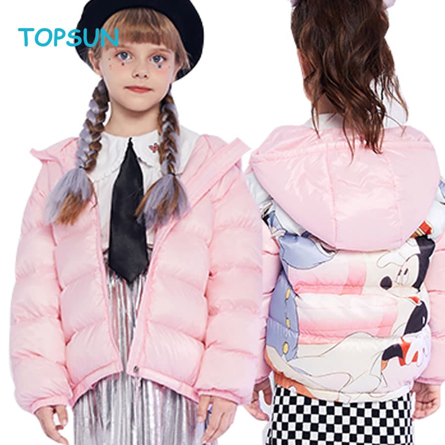 New Winter Children′ S Lightweight Down Jacket Boys and Girls Hooded Down Jacket