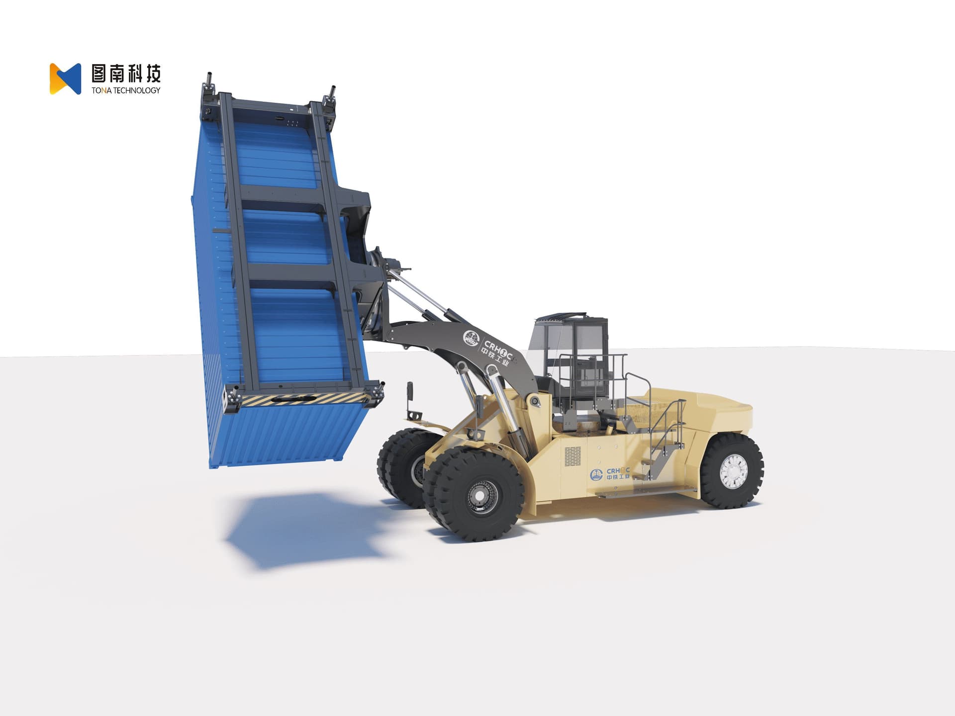 Container Flip Lifter Fast Unloading of Open Top Container Bulk Material Manufacturer
