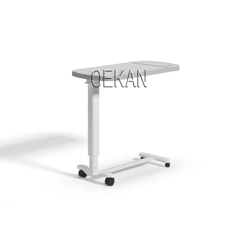 General Hospital Ward Room Hight Adjustable Wooden Overbed Bedside Fixed Table