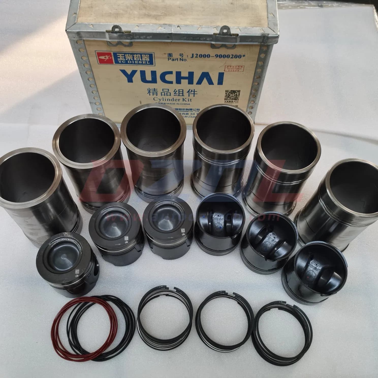 Genuine Cylinder Liner Kit J2000-9000200 for Yuchai