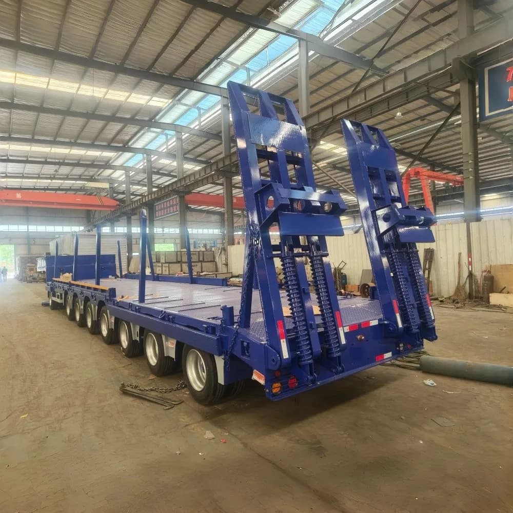 Versatile Multi-Axle Low-Bed Trailer for Heavy Equipment Hauling