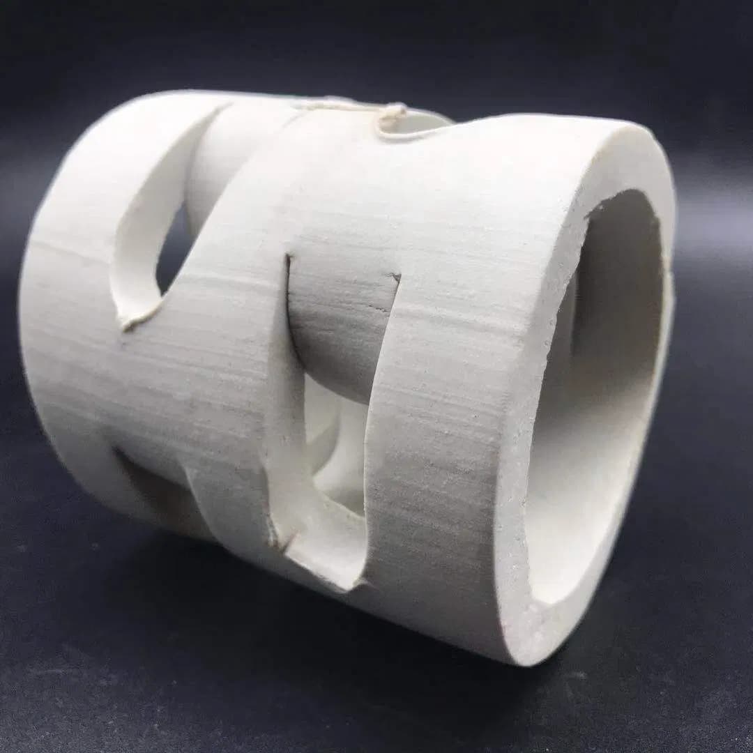 Ceramic Pall Ring Random Packing for Chemical Scrubber and Tower