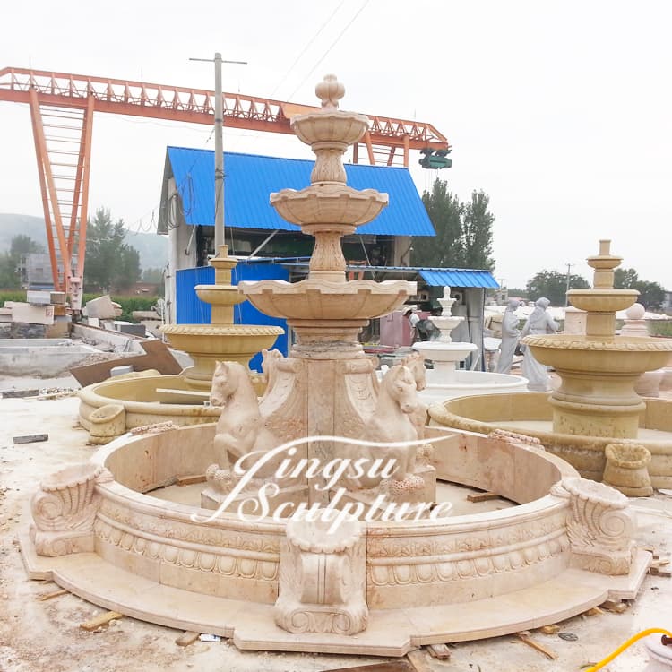 Customized Garden Ornament Marble Water Fountain for Sale