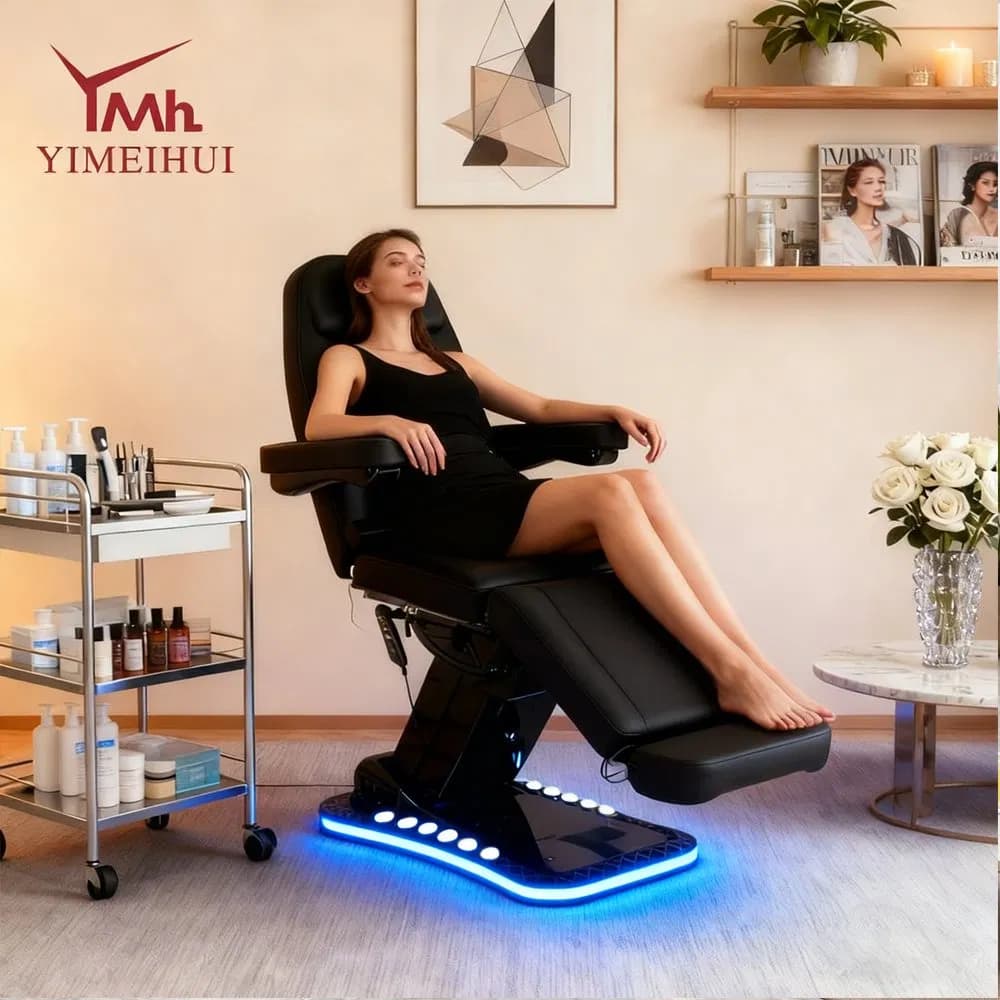 Synthetic Leather Electric SPA Massage Table with Height Adjustable Feature for Salon Use