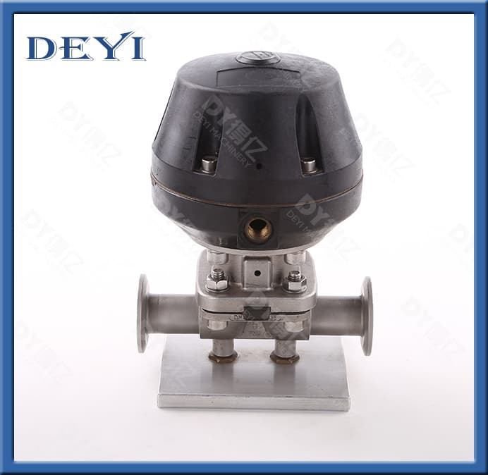 1/2"-6" Stainless Steel SS316L Aspetic Pneumatic Actuator Diaphragm Valve