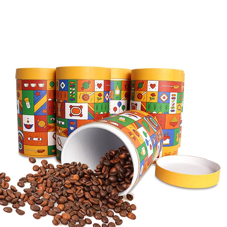 Fashion Design Cylinder Box Cardboard Gift Packaging Boxes Cosmetics Food Paper Tube