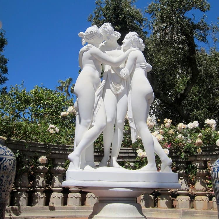 Marble Carving Life Size Beautiful Sexy Nude Woman Statue for Sale
