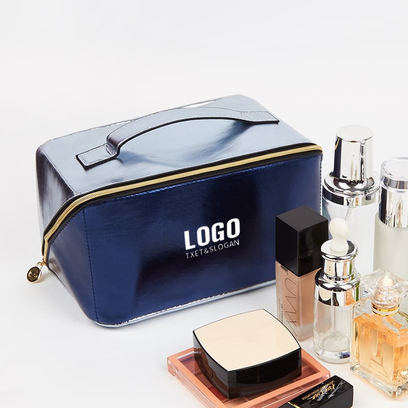 Large Capacity Travel Waterproof PU Leather Multifunctional Makeup Storage Cosmetic Bag