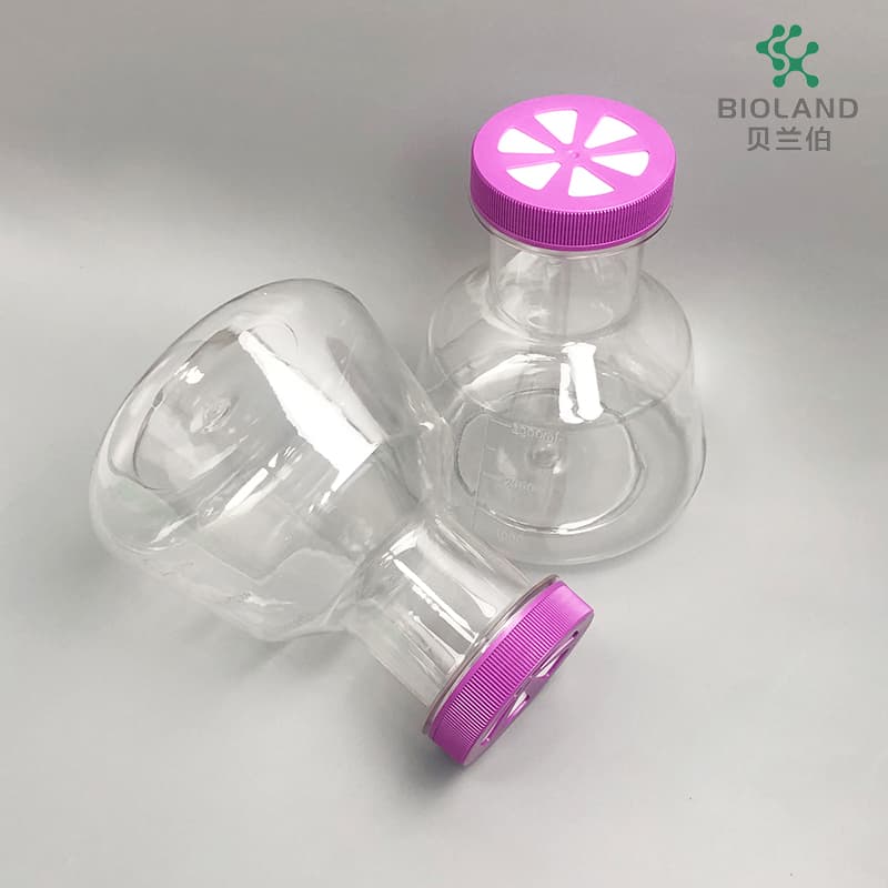 5000ml Erlenmeyer Flask Plastic PETG Flask for Shake Flask Suspension Cell Culture