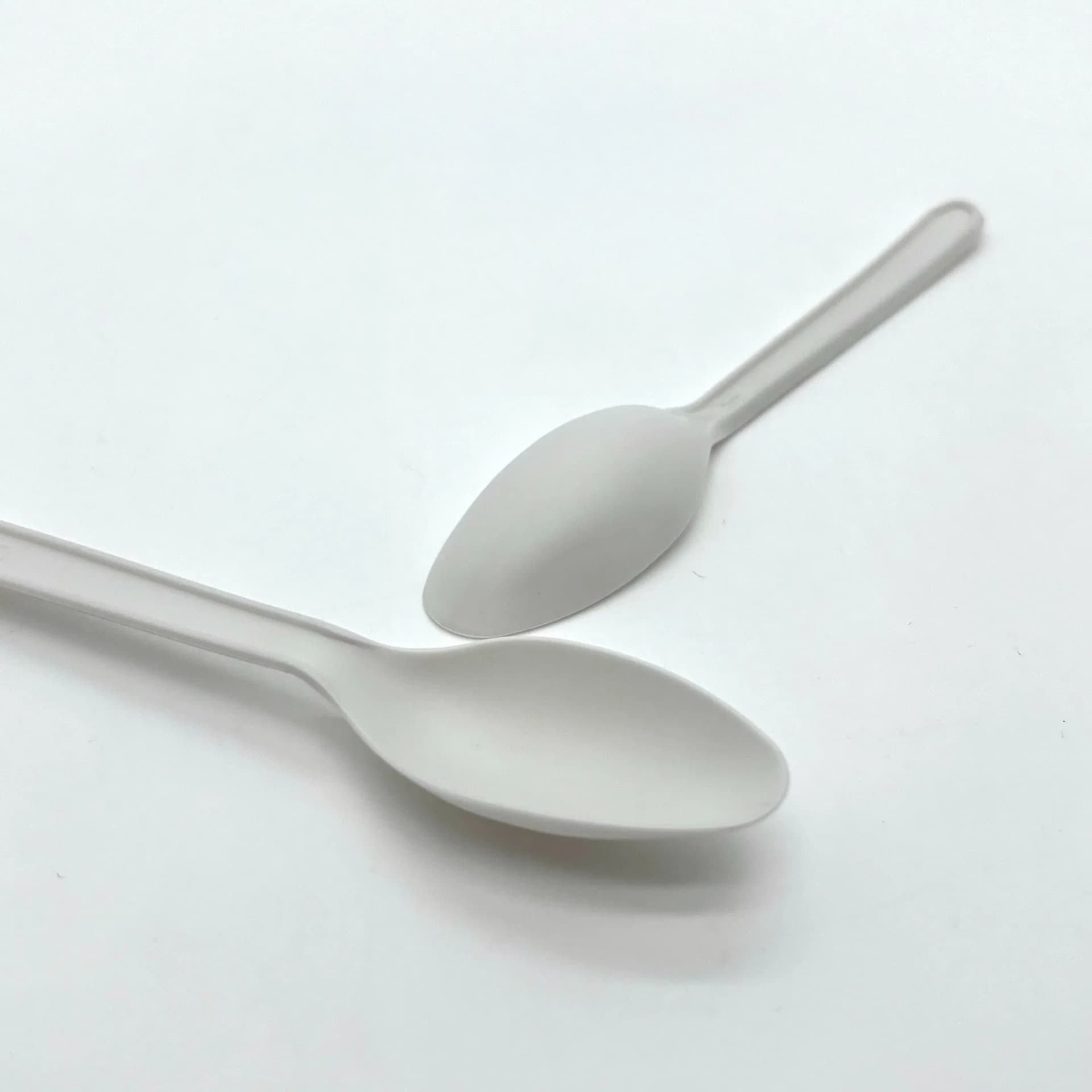 Biodegradable White Cpla Spoons - 5-Inch Eco-Friendly Utensils