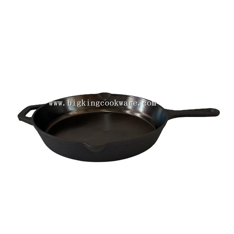 Preseasoned Naturally Non-Stick Smooth Milled Surface Light Cast Iron Pan